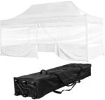 INSTENT Alu-Pavillon 3 x 6 m Pro 4 Seitenteile wasserdicht UV-Schutz 50+, wei&szlig;