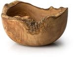 Continenta Schale aus nat&uuml;rlichem Olivenholz, 25 cm, Servierschale in Naturform,