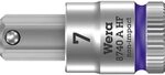 Wera 05003341001 8740 A HF Zyklop Bitnuss mit 1/4"-Antrieb, mit Haltefunktion, 7.0 x