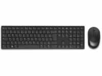 Dell KM5221W, Pro Wireless, Tastatur und Maus Set, German (QWERTZ), schwarz