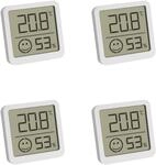 TFA Dostmann digitales Thermo-Hygrometer, 4er Set, 30.5053.02.04, Innentemperatur und