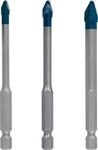 Bosch 3x EXPERT HEX-9 Hard Ceramic Bohrer Set (f&uuml;r Harte Fliesen, Weiche Fliesen, &Oslash;