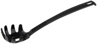 FACKELMANN 23745 30cm h&auml;ngbar Spaghettil&ouml;ffel Nero, K&uuml;chenhelfer aus Kunststoff,