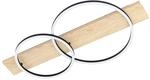 EGLO LED Deckenleuchte Boyal, 2 flammige Deckenlampe aus Holz, Metall, Kunststoff,