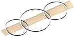 EGLO LED Deckenleuchte Boyal, 3 flammige Deckenlampe aus Holz, Metall, Kunststoff,