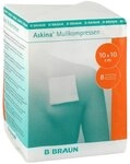 Askina Mullkompressen 10 cm x 10 cm I 8fach gelegt, unsteril I 100er Pack