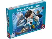 Schmidt Spiele 56360 Unterwasser-Freunde, Kinderpuzzle, 200 Teile, bunt