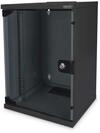 DIGITUS Netzwerk-Schrank 10-Zoll - 9HE - Wandmontage - HxBxT 464x312x300mm - Traglast