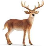 Schleich WILD Life, Wei&szlig;wedelhirsch 14818, detailgetreue Tierfiguren, Zoo Spielzeug,