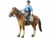 bruder 62507 - Pferd mit Polizisten, REIT- & Polizeiausrüstung - 1:16