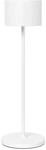 blomus Mobile LED-Tischleuchte FAROL | Aluminium | Farbe White | kabellose Leuchte