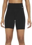 Nike Damen One Mid-rise 7" Shorts, Black/White, XS EU