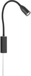 Fischer & HonselFischer&Honsel Sten Bettleuchte, Metall, 5 W, schwarz, 35 x 4 x 61 cm