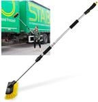 DEMA ALU Teleskop Auto-Waschb&uuml;rste bis 180cm - f&uuml;r KFZ, Auto, Caravan, Lastwagen,