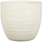 Scheurich Corteza, Blumentopf aus Keramik, Farbe: Vainilla, 21,5 cm Durchmesser, 19,3