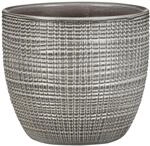 Scheurich Corteza, Blumentopf aus Keramik, Farbe: Pimienta, 25,5 cm Durchmesser, 22,1