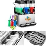 Royal Catering Slush-Eis-Maschine Slushie Maker RCSL 3/12 (3 x 12 L, 980 W, -3...