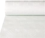 PAPSTAR 12540 Damast-Tischtuch, Rolle, 10 x 1 m, wei&szlig;