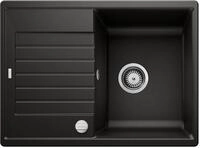 BLANCO ZIA 45 S Compact | Granitsp&uuml;le aus SILGRANIT schwarz | Einbauart: Einbau von