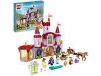 LEGO 43196 Disney Princess Belles Schloss, Prinzessinnen-Spielzeug-Schloss mit...