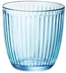 Bormioli Rocco & Figlio- Line Bicchiere per Acqua, Colore Blu, BOR1239, 6 pezzi