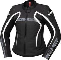IXS RS-600 1.0 Damen Motorrad Lederjacke, schwarz/wei&szlig;, 42