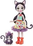 Enchantimals GJX40 - Ciesta Cat-Puppe & Climber-Tierfigur, 15 cm gro&szlig;e Puppe, mit