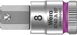 Wera 05003339001 8740 A HF Zyklop Bitnuss mit 1/4"-Antrieb mit Haltefunktion, 8.0 x