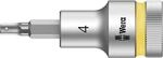 Wera 8740 C HF Zyklop Bit-Nuss 1/2 Zoll Antrieb mit Haltefunktion, 4.0 x 60 mm,