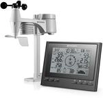 Bresser Wetterstation Funk mit Au&szlig;ensensor 7-in-1 Wetter-Center ClimateScout mit