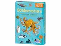 moses. 9821 Expedition Natur-50 Meerestiere, Bestimmungskarten im Set, mit spannenden