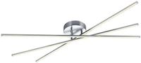 Trio Leuchten LED Deckenleuchte Tiriac 671610307, Metall, Nickel matt, Acryl wei&szlig;, 3