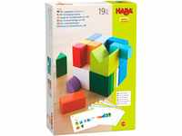 HABA 305463 - 3D-Legespiel Würfelmix, Holzspielzeug zum Legen und Stapeln, 19