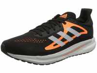adidas Herren Solar Glide 3 Running Shoe, Core Black/Cloud White/Semi Coral Orange,