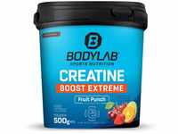 Bodylab24 Creatine Boost Extreme Fruchtmix 500g, Kreatin-Pulver für intensiv