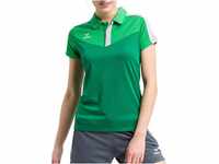 Erima Damen Squad Sport Poloshirt, Fern Green/Smaragd/Silver Grey, 36