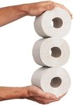 Satino Toilettenpapier 4lagig &ndash; 150 Blatt &ndash; 8 Rollen &ndash; super soft &ndash; wei&szlig; &ndash;