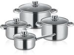 Berndes 4-teiliges Topfset New Roma, Kochtopf Set aus Edelstahl,...