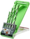 kwb AKKU TOP Hardcut Granitbohrer-Kassette &ndash; 4 teiliges Steinbohrer-Set,