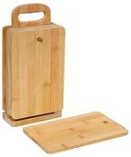 Zassenhaus 6 Fr&uuml;hst&uuml;cksbrettchen Bambus mit St&auml;nder, Braun, 14 x 7 x 30 cm 54156