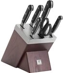 ZWILLING Pro selbstsch&auml;rfender Messerblock, 7-tlg., Esche, Messer und Schere...