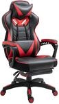 Vinsetto Ergonomischer B&uuml;rostuhl, Gaming Stuhl, Drehstuhl mit einziehbare