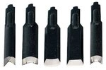 Proxxon 28572 Satz Schnitzmesser in 5 verschiedenen Formen, Schwarz