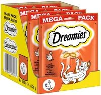Dreamies Klassiker Katzensnacks mit Huhn &ndash; Katzenleckerli mit knuspriger Textur und