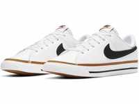 Nike Court Legacy Tennis Shoe, White Black Desert Ochre Gum Light Braun, 35.5 EU