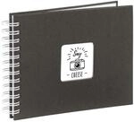 Hama Fotoalbum 24x17 cm (Spiral-Album mit 50 wei&szlig;en Seiten, Fotobuch mit
