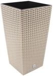 7.2 -Liter -Zeit Pot mit Einsatz 17 x 17 x 32,4 cm in Mocca -Farbe