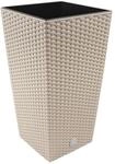 Prosper Plast DRTS225-7529U quadratischer Blumentopf &bdquo;Rato, 22,5 x 22,5 x...