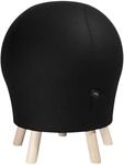 Topstar Sitzhocker Sitness 5 Alpine Filzoptik schwarz