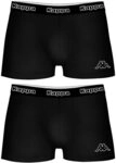 Kappa Herren 2pack Boxers 304JB30-950 Boxershorts, per Pack Schwarz (Black